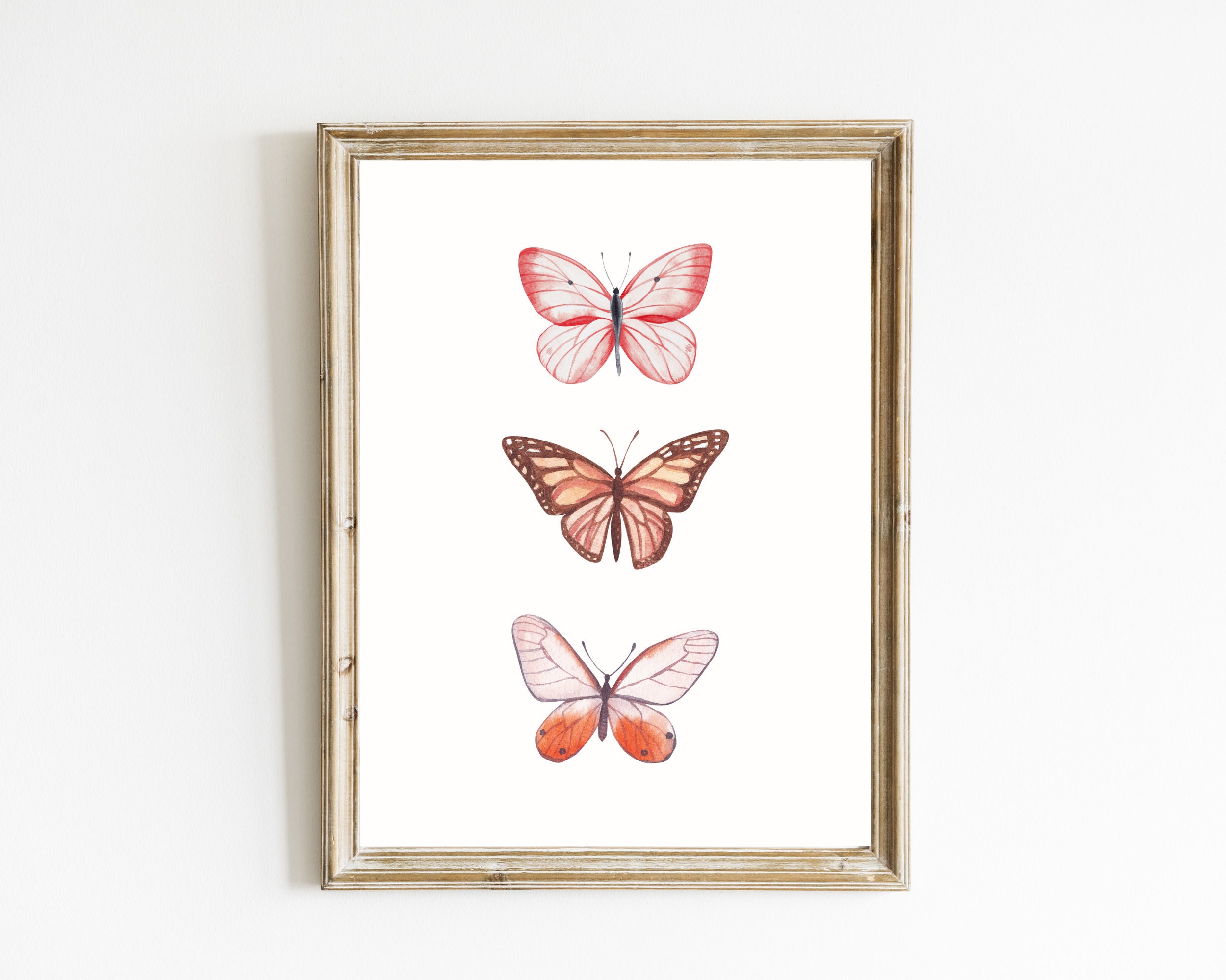 Watercolor Butterflies Printable Art Digital Print Girls Room Decor ...