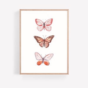 Watercolor Butterflies | Printable Art | Digital Print | Girls Room ...