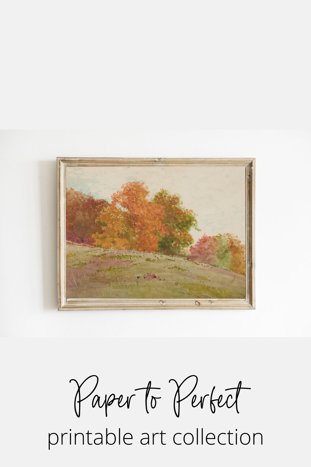 Autumn Landscape Painting | Fall Landscape Wall Art | Nature PRINTABLE ...