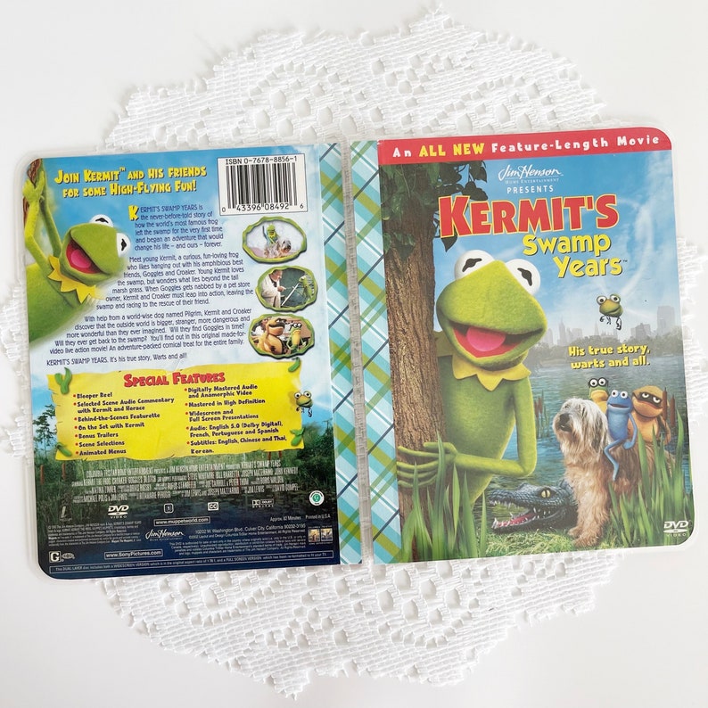 Disney DVD Cover Notebook, Journal, Sketchbook, Glue Book, Sketch Pad, Bullet Journal, Autograph Book, Kermits Swamp Years, The Muppets image 2