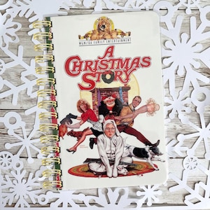 Vintage VHS Cover Notebook, Halloween Journal, Sketchbook, Glue Book, Sketch Pad, Bullet Journal, Autograph Book, A Christmas Story