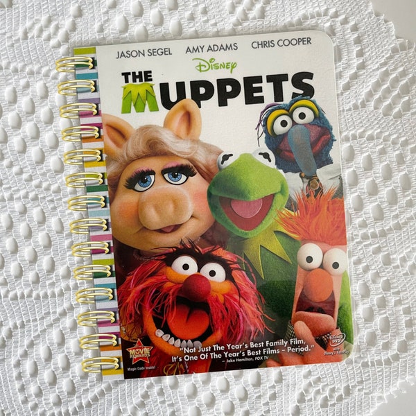 Disney DVD Cover Notebook, Journal, Sketchbook, Glue Book, Sketch Pad, Bullet Journal, Autograph Book, The Muppets