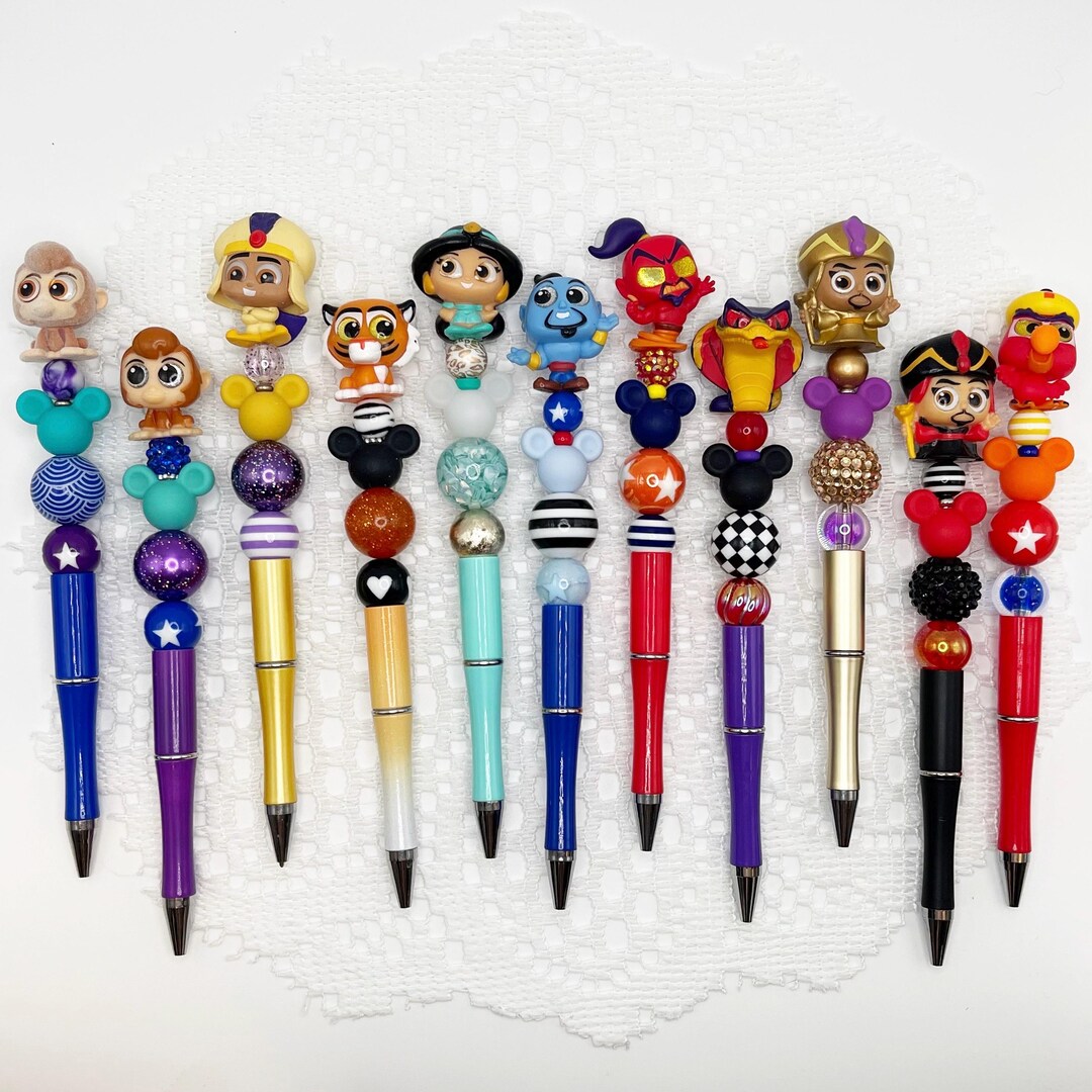 Aladdin Inspired Autograph Pen, Beaded Ballpoint Pen With Disney ...
