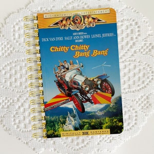 Vintage Disney VHS Cover Notebook, Journal, Sketchbook, Glue Book, Sketch Pad, Bullet Journal, Autograph Book, Chitty Chitty Bang Bang