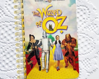 Vintage VHS Cover Notebook, Journal, Sketchbook, Glue Book, Sketch Pad, Bullet Journal,  Wizard of Oz