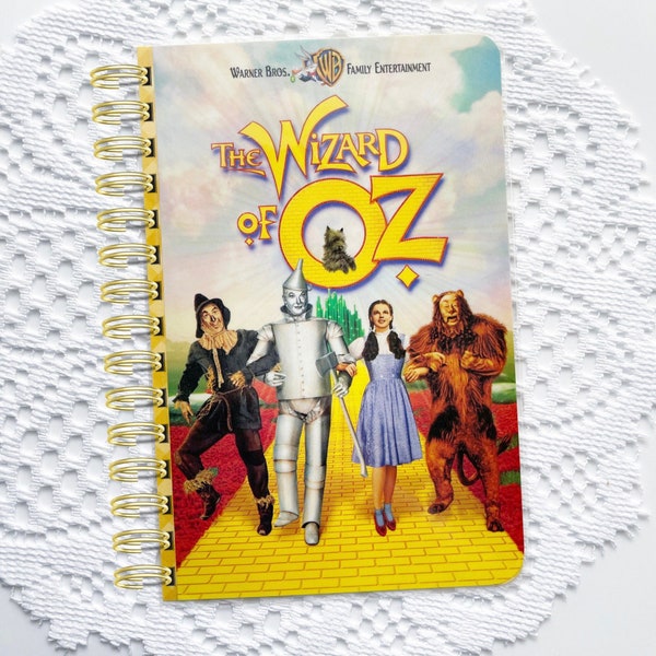 Vintage VHS Cover Notebook, Journal, Sketchbook, Glue Book, Sketch Pad, Bullet Journal,  Wizard of Oz