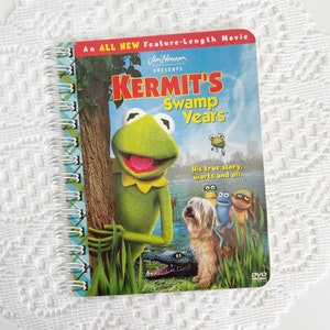 Disney DVD Cover Notebook, Journal, Sketchbook, Glue Book, Sketch Pad, Bullet Journal, Autograph Book, Kermits Swamp Years, The Muppets image 1