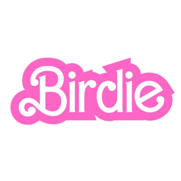 BIRDIE Barbie Style Vektor für die Golf Girlies! Laden Sie diese Datei für Marketing, T-Shirts, Hüte usw. herunter! Herunterladbares Bild