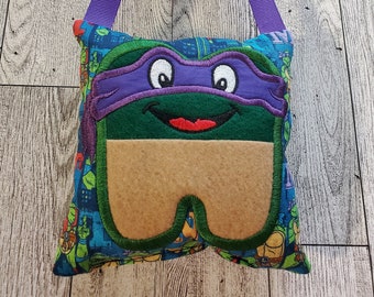 Tooth Fairy Pillow, Tooth Fairy Pillow Boy, Tooth Fairy Bag, Tooth Fairy Holder, Ninja Tooth Fairy Pillow, Personalized Tooth Fairy Pillow