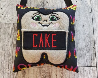 Ghost Busting Tooth Fairy Pillow Girl, Personalized Tooth Fairy Gift, Tooth Fairy Holder, Tooth Fairy Pillow for Girls