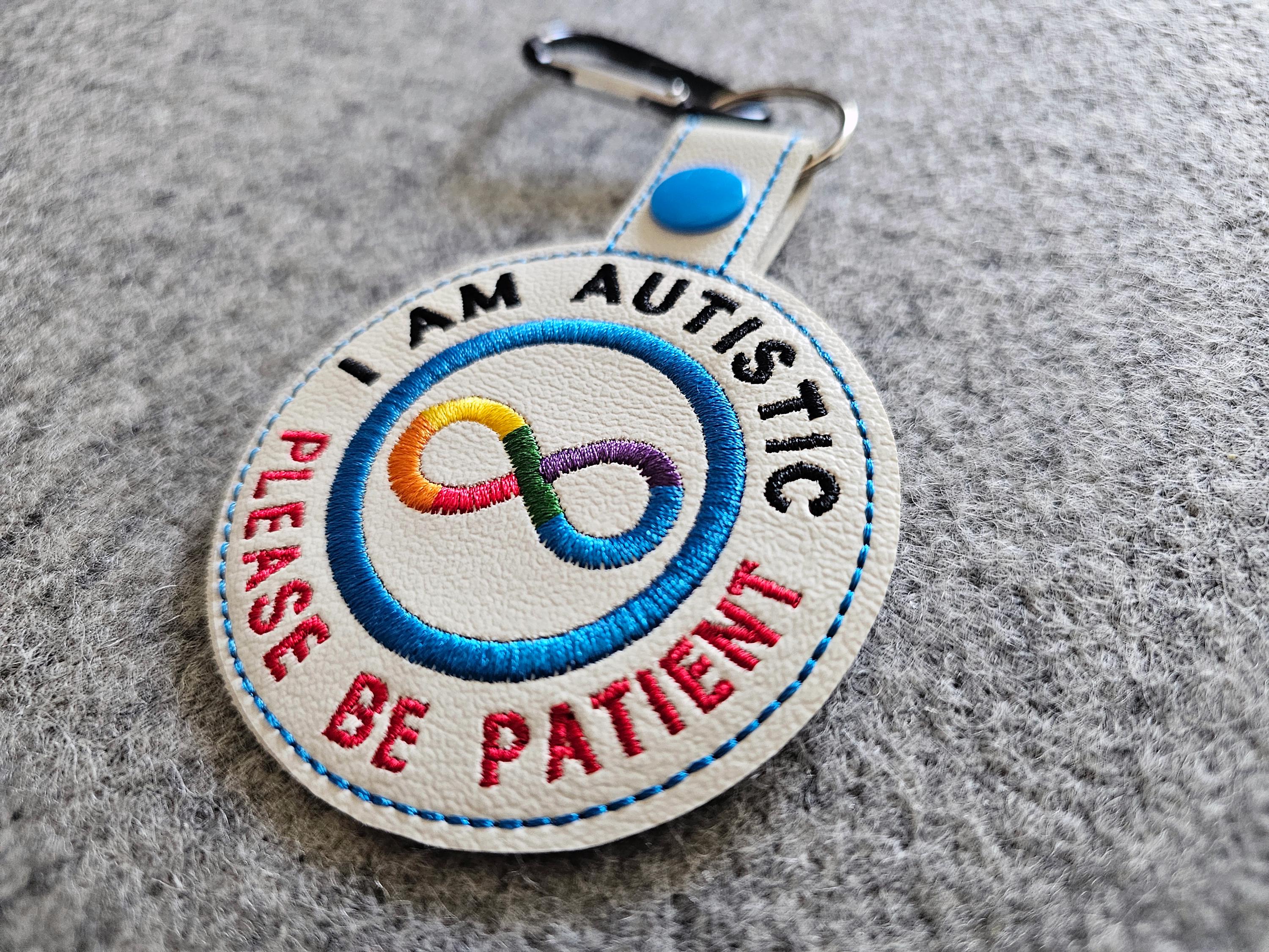 I Am Autistic Tag, Autism Tag for Backpack, Autism Awareness Keychain ...