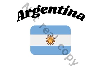 Argentina Digital SVG, JPG, and PNG Shirt design