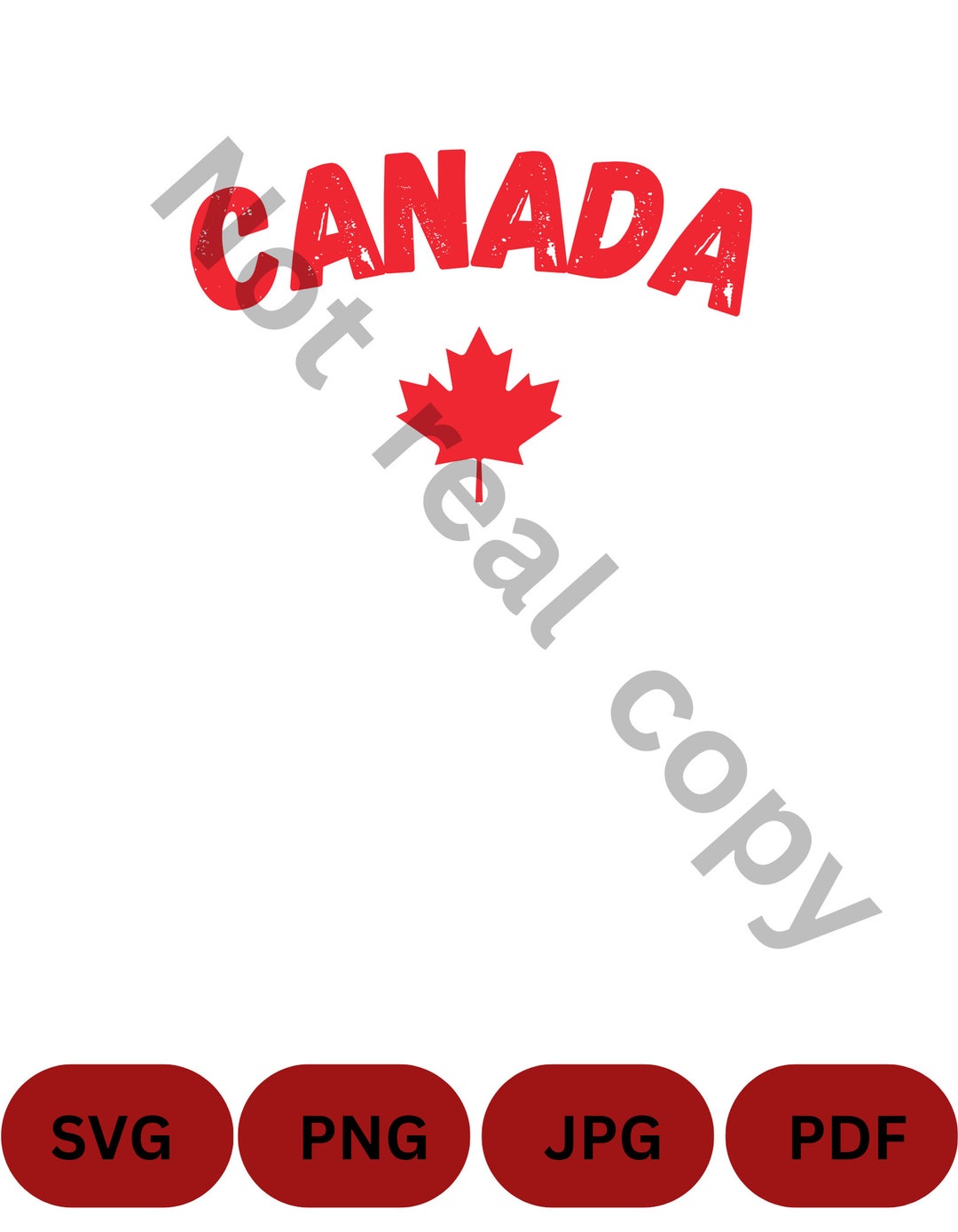 Canadian SVG File, Canadian PNG Graphic Design, Digital Maple Leaf PDF ...