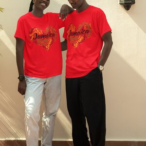 Jamaica Love Typography Shirt | Caribbean Graphic Tee | Cultural Gift