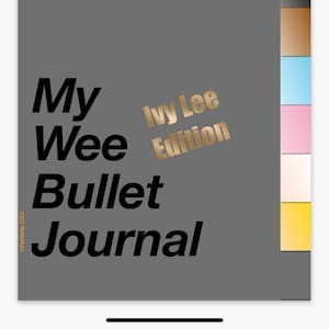 My Wee Bullet Journal (Ivy Lee Edition) LGBTQ+ COLOURS RAINBOW undatiertes Notizbuch mit klassisch grauem Einband