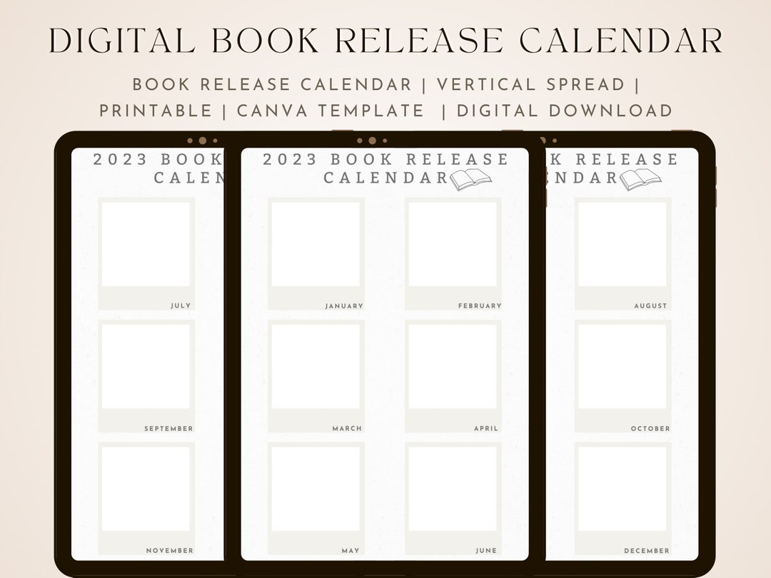 book-release-calendar-2022-calendar-2023-calendar-book-journal-new-releases-pre-order-books-tracker-etsy