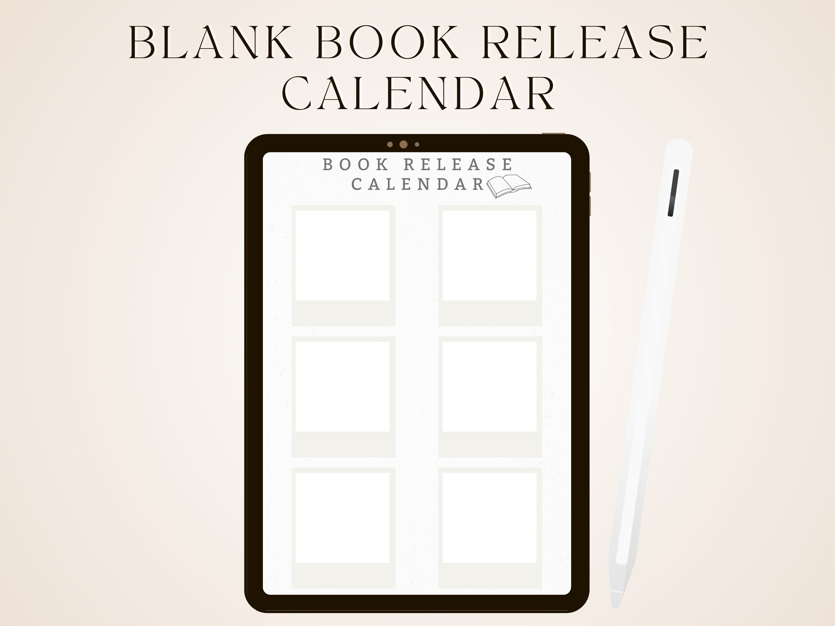 Book Release Calendar 2022 Calendar 2023 Calendar Book Etsy