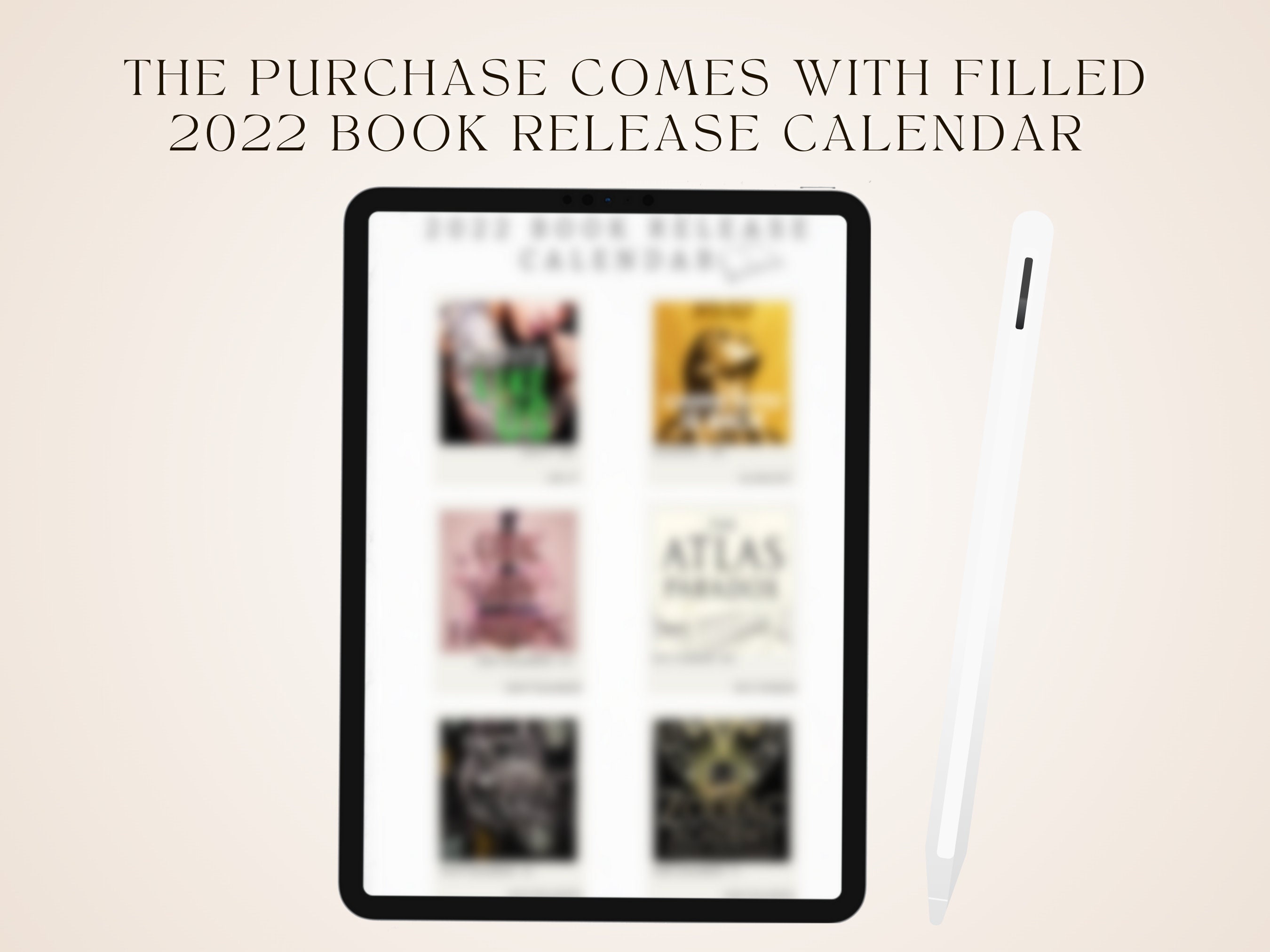 Book Release Calendar 2022 Calendar 2023 Calendar Book Etsy