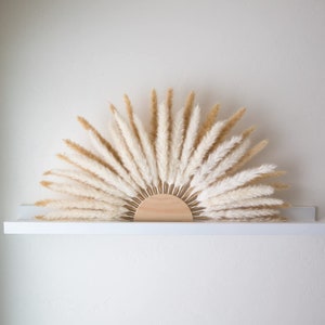 Pampas Sun Kit Boho Wall Decor Boho Decor Macrame Wall Hanging Boho Bathroom Decor Flower Wall Minimalist Decor Boho Home Decor Boho Vase