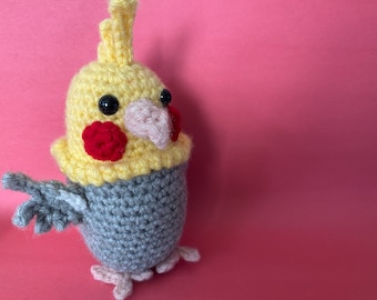 Patroon gehaakte valkparkiet: amigurumi-papegaai (directe pdf-download)