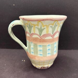 Vintage 1989 Victoria & Richard Mackenzie-Child’s “Madison" Pottery Mug hand made made in United States
