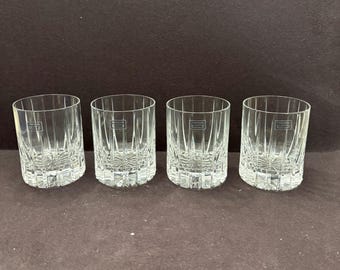 Williams-Sonoma Dorset Crystal Double Old-Fashioned Glasses set of 4  475880 New with tags