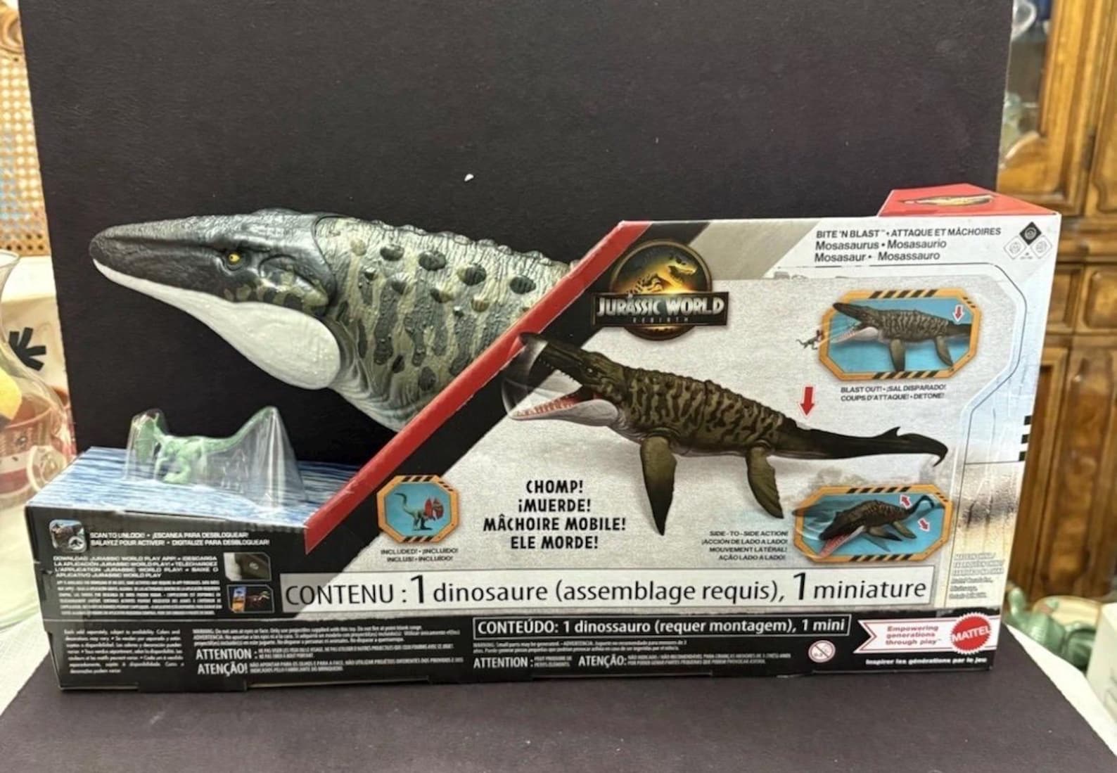 Mattel Jurassic World : Renaissance , Figurine articulée Mosasaurus Mattel Jurassic World : Renaissance , Figurine articulée Mosasaurus