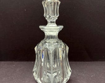 Antieke ABP Amerikaans briljant geslepen kristal met panelen met ritssluiting en ruitjespatroon