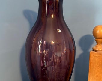 Vintage Blenko Ombré Cranberry Glass 10 Inch Vase RARE - Etsy