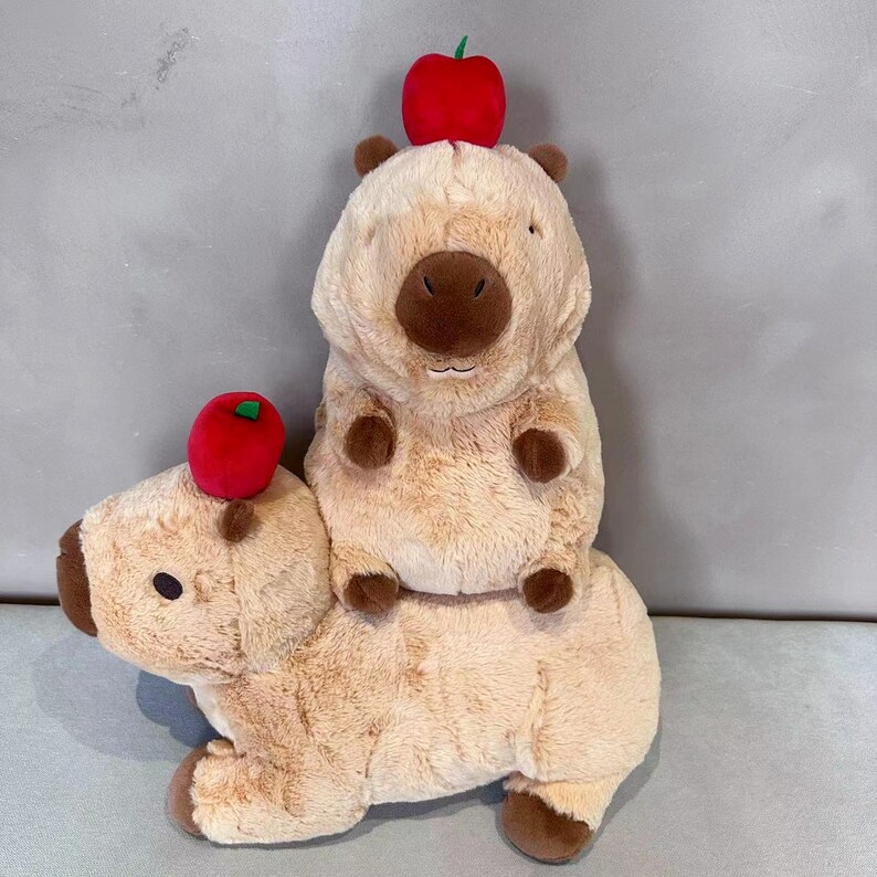 Capybara Plush Realistic Capybara Stuffed Animal Soft Etsy