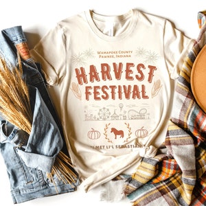 Pawnee Harvest Festival Shirt, Parks and Recreation, Fall Graphic Tee, Pumpkin Shirt, Fall Festival Shirt, Li'l Sebastian, Fall Shirt