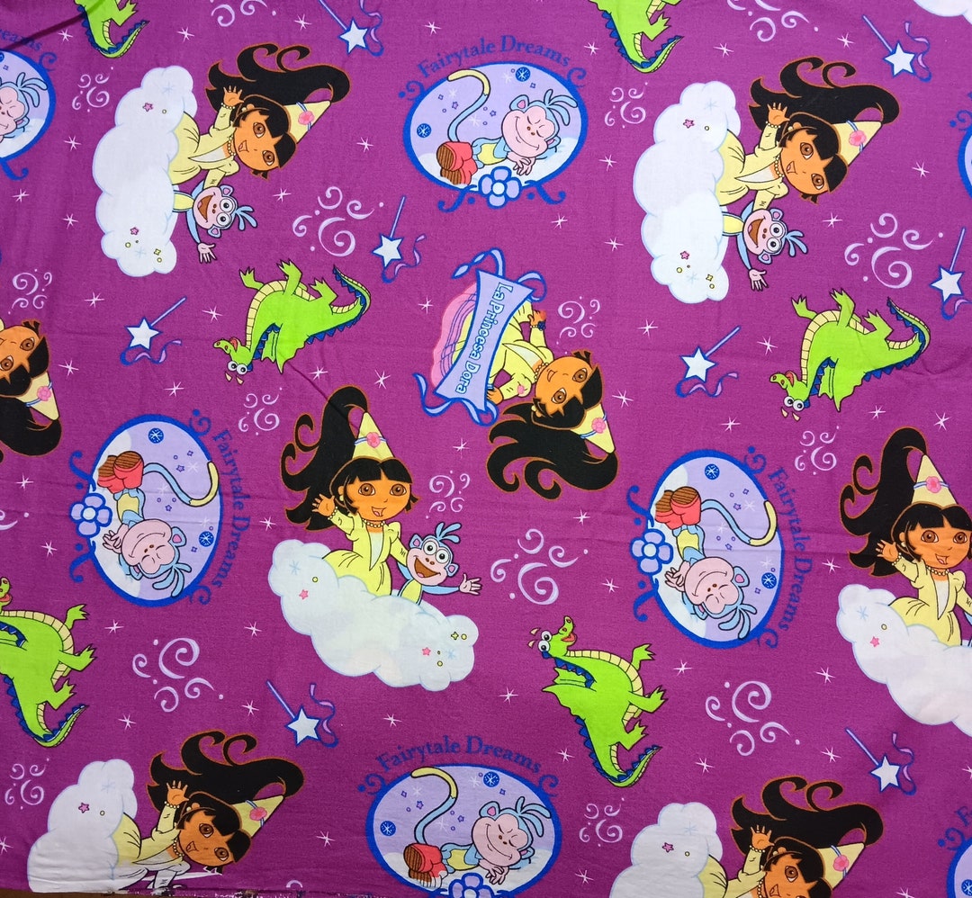 Dora Rug DORA Explorer Fairytale Dreams RARE Large Print From 2005 Viacom ...