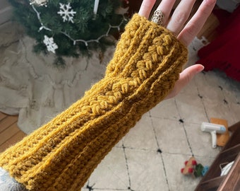 Manchettes au crochet