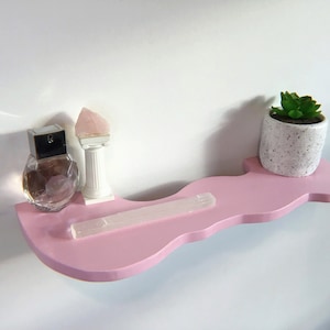 Wavy Shelf | Squiggle shelf | | Squiggle shelf | Funky Decor | Wall Shelf | Display Shelf | Wood Shelf | Wall Organizer | Wall Storage |Cute