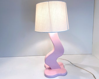 Melted Table Lamp | Aesthetic Home Decor | Table Lamp | Maximalist | Eclectic | Danish Pastel | Squiggle Lamp | Funky Decor |Retro Lamp|Wavy