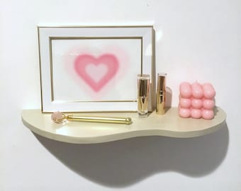 Wavy Shelf | Boho Shelf | Squiggle shelf | Pastel shelves | Funky Decor | Danish Pastel | Aesthetic Home Decor | Irregular Shape