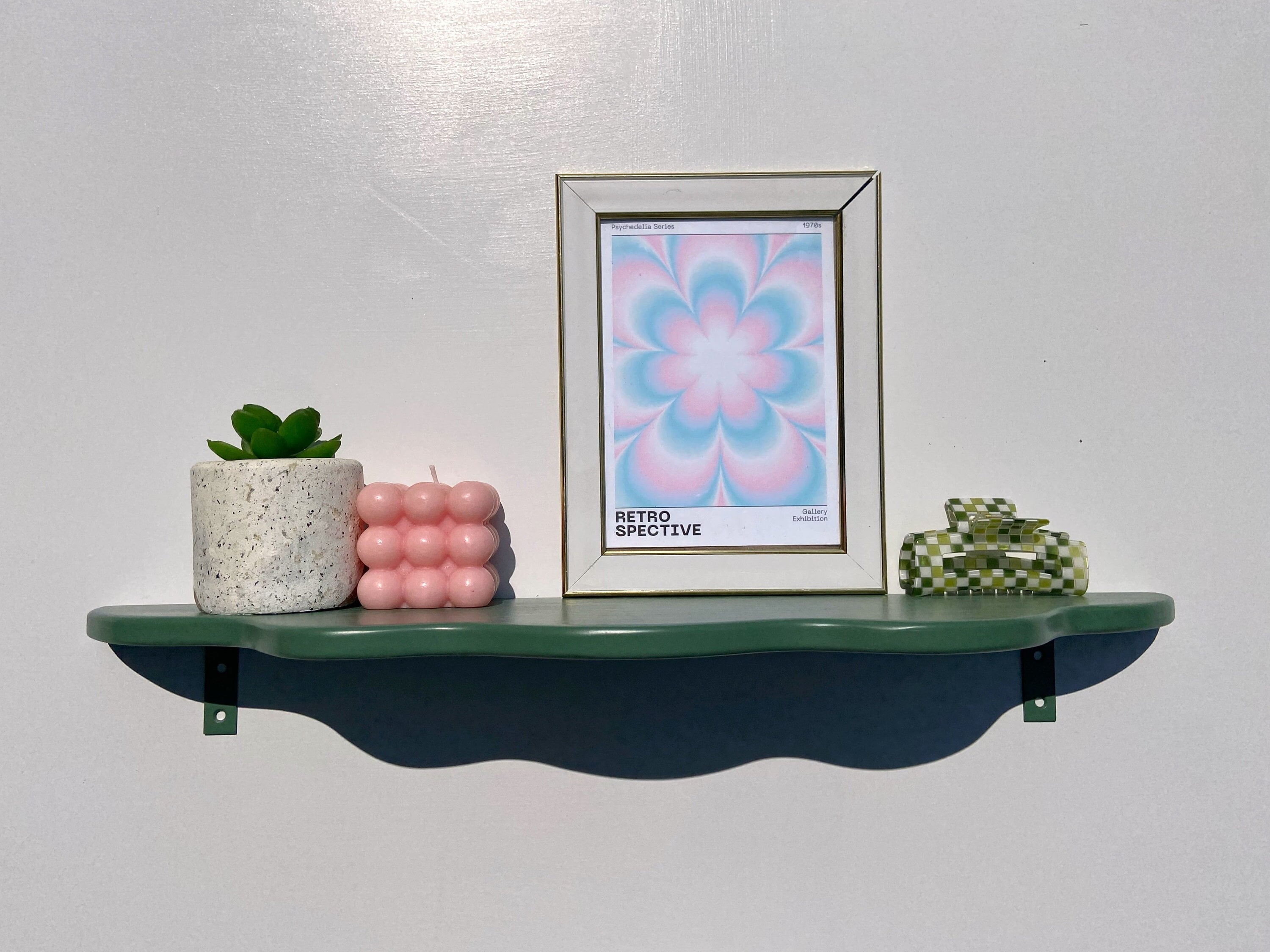 Wavy Shelf | Squiggle Shelf | Funky Decor | Maximalist | Pastel