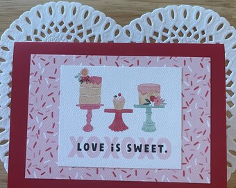 Love is Sweet  - Valentine Card