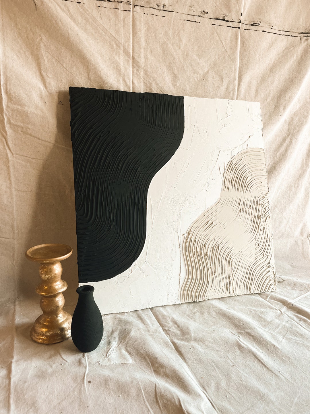Textured Art Each With a Motivational/manifestation Message on the Back ...