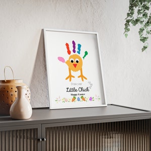 Easter Chicken Handprint Art - Easter Toddler Handprint Art - Baby Keepsake - DIY Craft - Preschool Crafts - Memory
