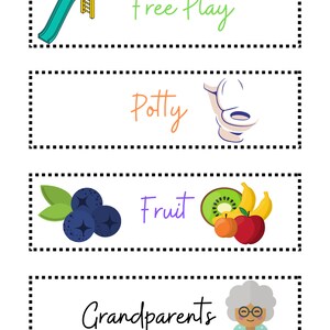 Visual Schedule Toddler Kids Daily Routine Chart Printable Homeschool ...