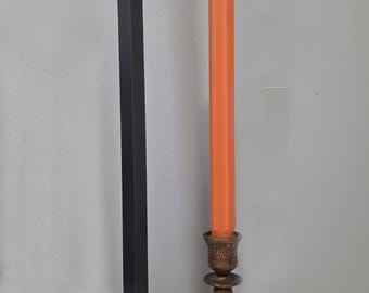 Hand-Poured Beeswax Blend Lumé Taper Candles: Dripless, 13.5" Elegant Dining