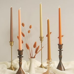 Dripless Taper Candles, Soy & Beeswax, Unscented, Dining table Candles, Home décor, Handmade Gift, Wedding, Thanskgiving, Christmas, Events