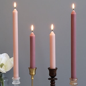 6&quot; Dripless Mini Classic Taper Candles, HandmadeGift,Soy&Beeswax,Unscented,DiningTable,HomeDécor,Wedding,Thanksgiving,Christmas,Events1 Pair