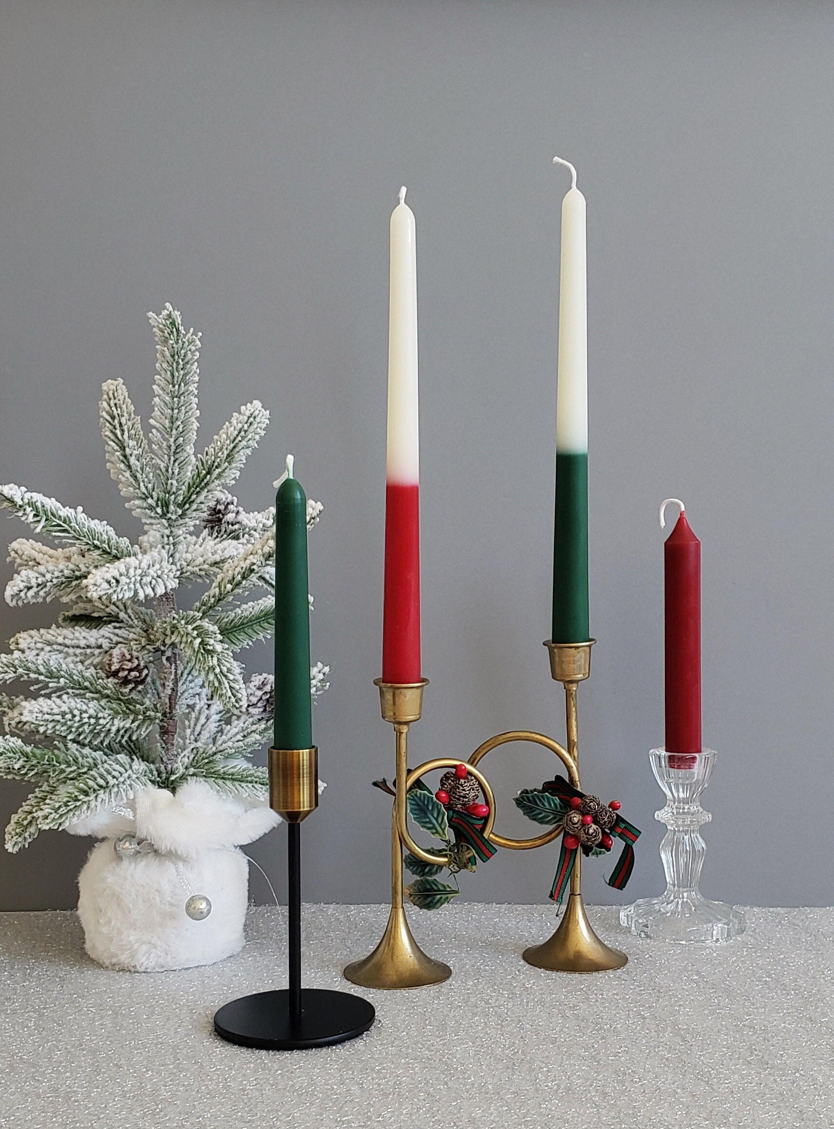 Candle Tapers + Ceramic Holder - 12 Days of Christmas - PLENTY Mercantile &  Venue
