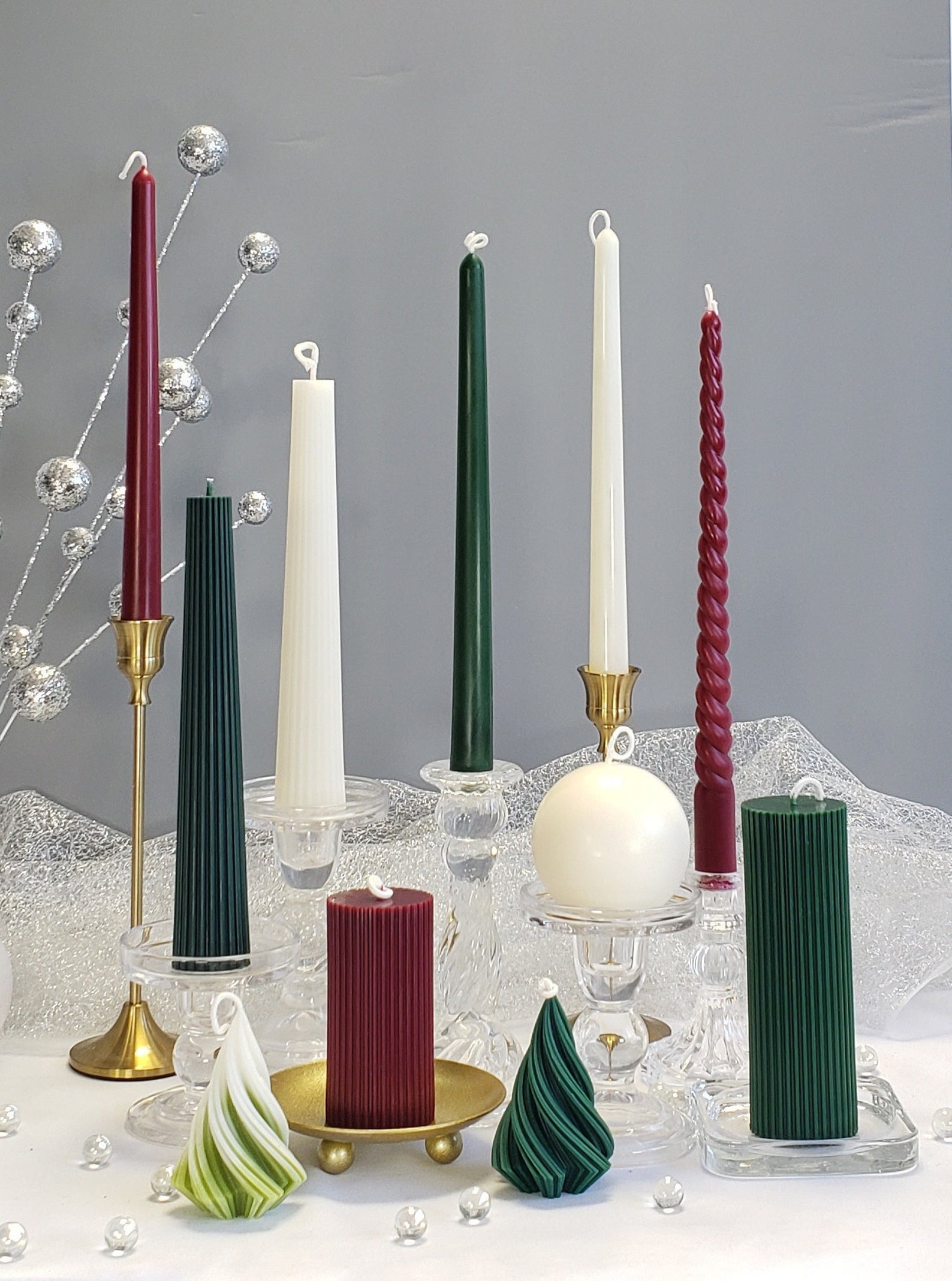 Dripless Taper Candles Soy & Beeswax Blended Unscented Etsy