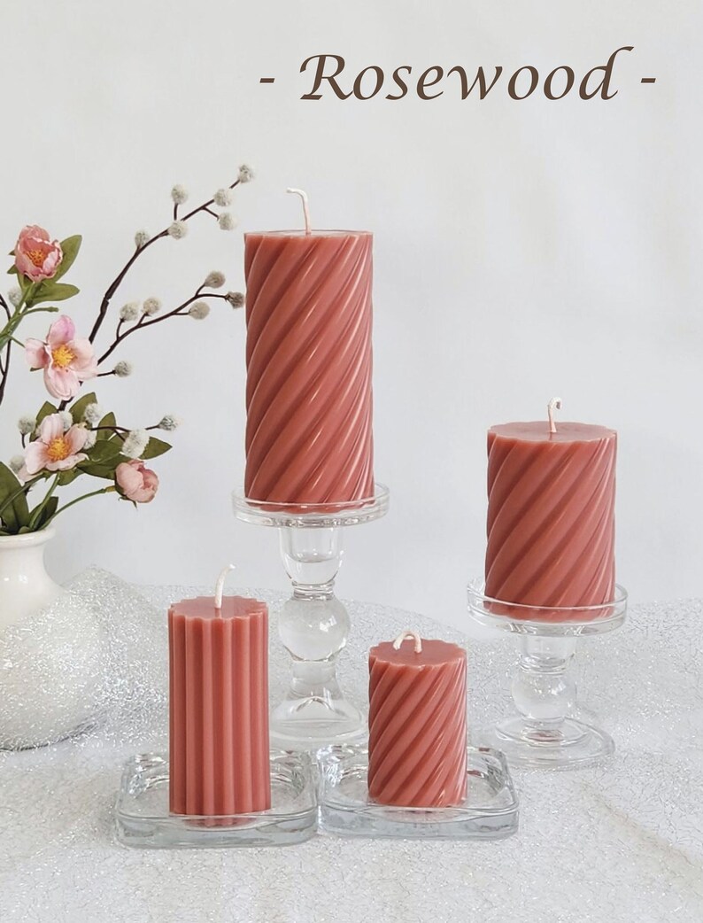 OmbreCraftyCandles Spiral Pillar Candle - Thumbnail 4