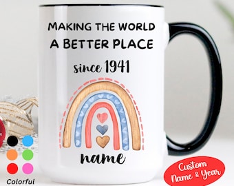 Regalo personalizado de 85 cumpleaños, regalo de 85 cumpleaños nacido en 1941, taza personalizada de 85 cumpleaños, regalo de 85 cumpleaños para mujeres y hombres, regalo de cumpleaños de 85 años