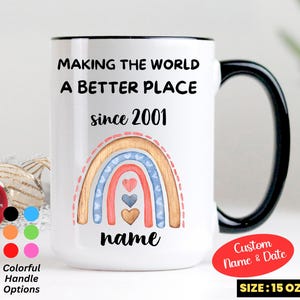 Personalized 24th Birthday Gift, Birthday Gift for 24 Years Old, 24th Birthday Gift Mug, 2001 Birthday Gift, 2001 Born Gift For Him Her
