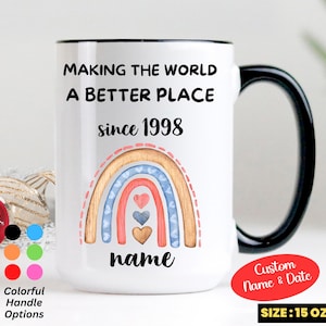 27th Birthday Gift, 27th Birthday Mug Gift, 27 Years Old Custom Bday Gift, Custom Gift for 1998 Born, Personalized 27 Birthday Gift Him Her